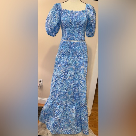 Lilly Pulitzer Two Piece Aston Maxi Set - Picture 2 of 10